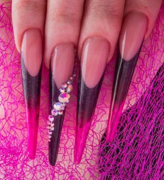 Nails and hands Stock Photos