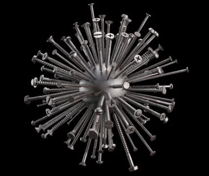 Nails and Screws Ilustración de archivo