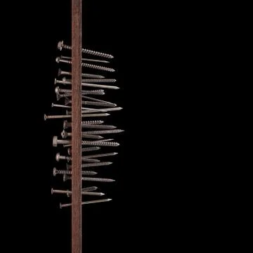 Nails and Screws 스톡 일러스트