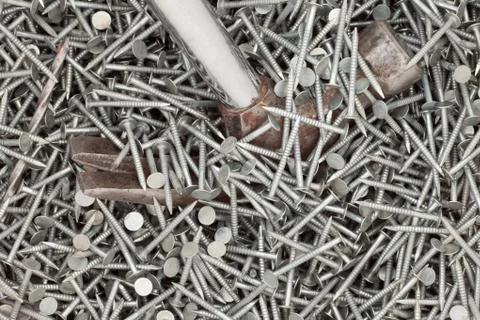 Nails background texture Foto stock