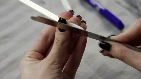 Nails course 1day 04 Video stock 135835066