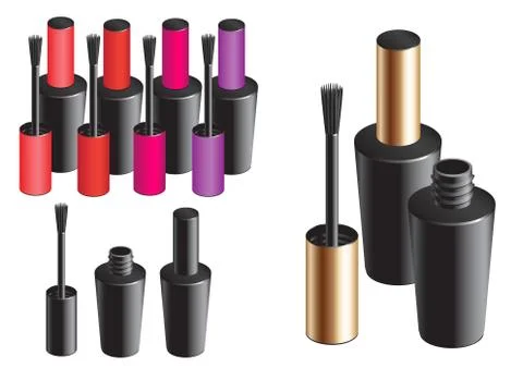 Nails enamel Stock Illustration