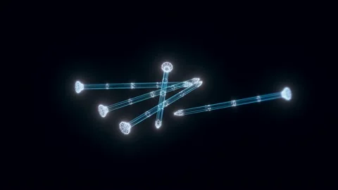 Nails Hologram Rotating Stock Footage 154736078