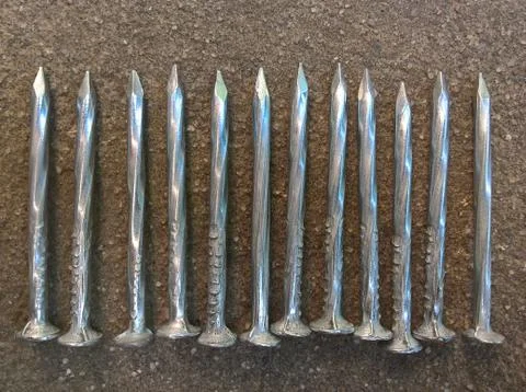 Nails - The Row Stock Photos