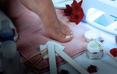 Nails spa Stock Photos