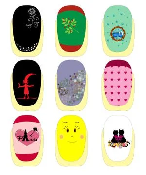 Nails vector Stock Illustration