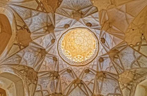 Nain old mosque ceiling Foto stock