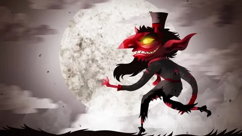 Nain rouge famous red dwarf cryptid goblin Stock-Footage 342367460