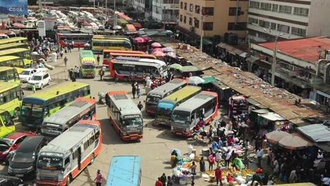 Nairobi Bus Station 스톡 동영상 295125661
