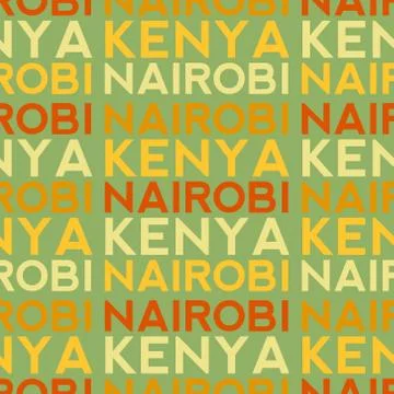 Nairobi, Kenya seamless pattern イラスト素材