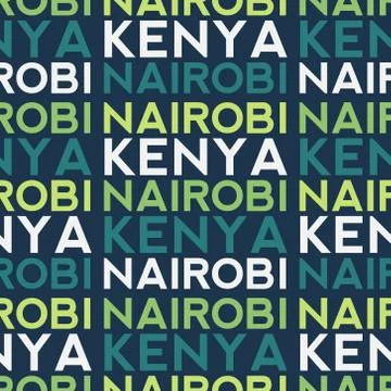 Nairobi, Kenya seamless pattern イラスト素材