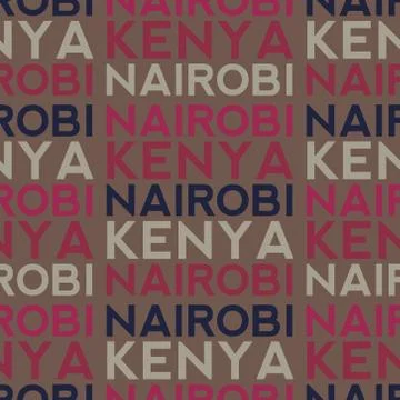 Nairobi, Kenya seamless pattern イラスト素材