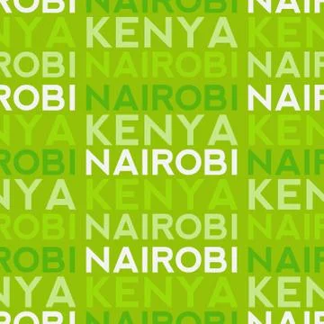 Nairobi, Kenya seamless pattern イラスト素材