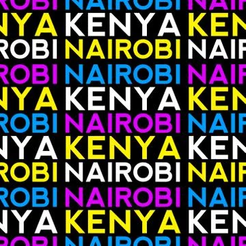 Nairobi, Kenya seamless pattern イラスト素材