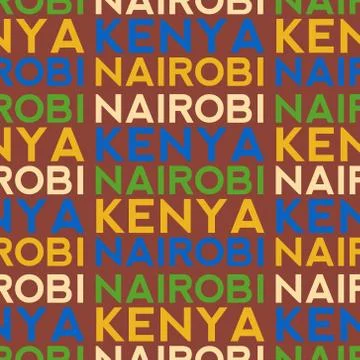 Nairobi, Kenya seamless pattern イラスト素材