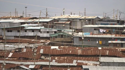Nairobi Pan of Homes Stock Footage 107792510