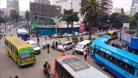 Nairobi traffic Stock Footage 101075137