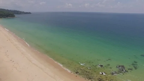 Naithon beach from above Stock Footage 83777519