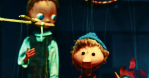 Naive String Puppets Collection - 12 Stock Footage 75342357