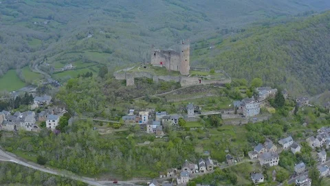 Najac is also one of the most beautiful villages of France Stock Footage 108634249