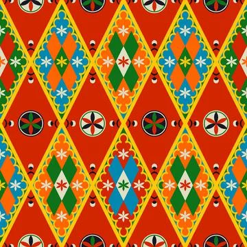 Najdi style vector seamless pattern Stock Illustration