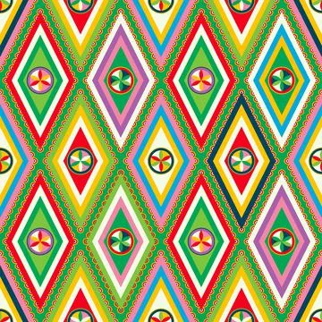 Najdi style vector seamless pattern Illustrazione stock