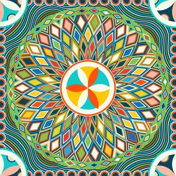 Najdi style vector seamless pattern Illustrazione stock