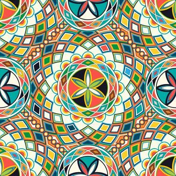 Najdi style vector seamless pattern Stock Illustration