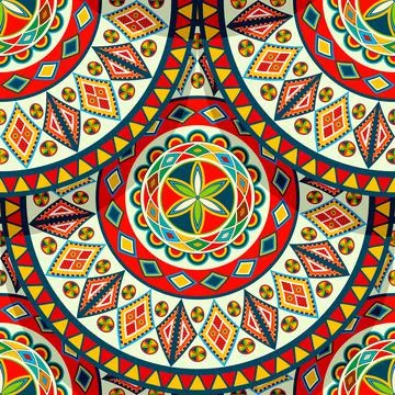 Najdi style vector seamless pattern Illustrazione stock