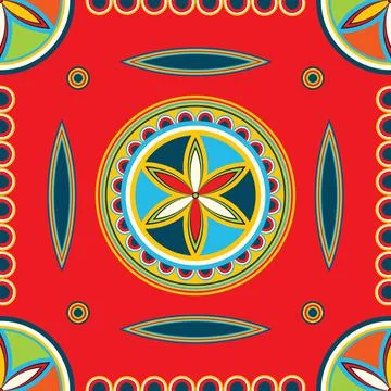 Najdi style vector seamless pattern Illustrazione stock