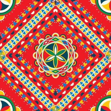 Najdi style vector seamless pattern Stock Illustration