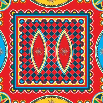 Najdi style vector seamless pattern Illustrazione stock