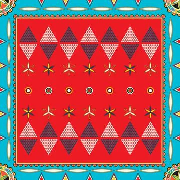 Najdi style vector seamless pattern Illustrazione stock