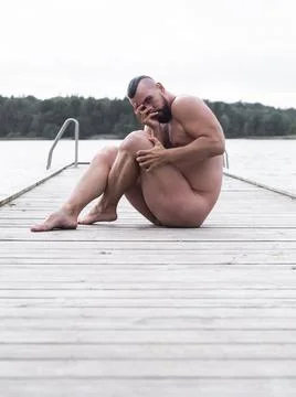 Naked man Stock Photos