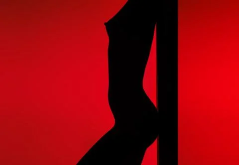 Naked silhouette Stock Photos