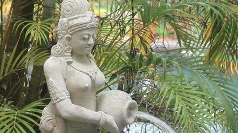 Naked Statue Tilt Stock Footage 35201987