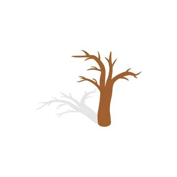 Naked tree icon, isometric 3d style Stock Illustration