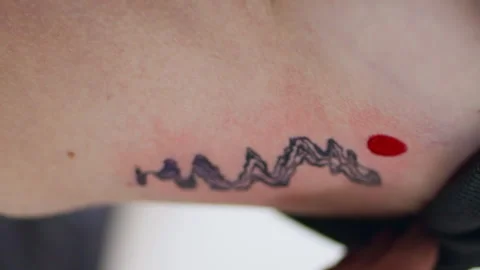 Naked woman enjoy tattoo at home vertica... | Stock Video | Pond5