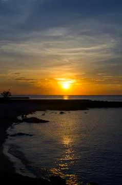 Naklua Beach Sunset. Stock Photos