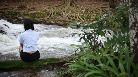 Nam Tum waterfall  Stock Footage 117743968
