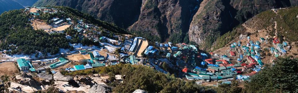 Namche Bazaar Stock-Fotos