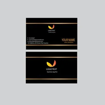 Name card design Stock Illustration