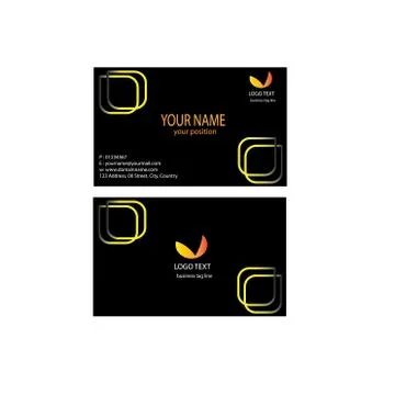 Name card design Stock Illustration