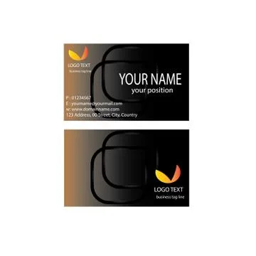 Name card design Stock Illustration