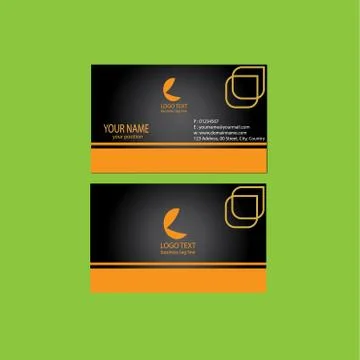 Name card design Stock Illustration