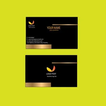 Name card design Stock Illustration