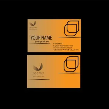 Name card design Stock Illustration