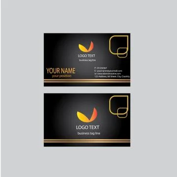 Name card design Stock Illustration