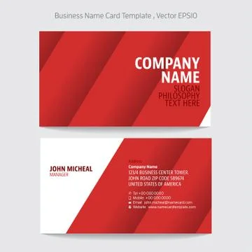 Name Card Stock Illustration