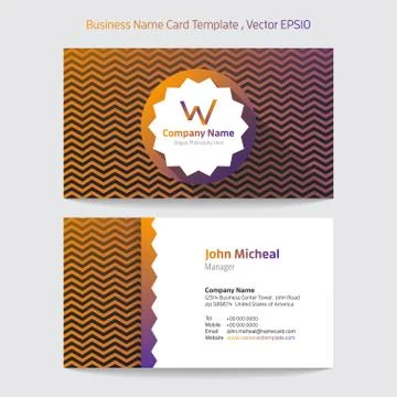 Name Card Stock Illustration